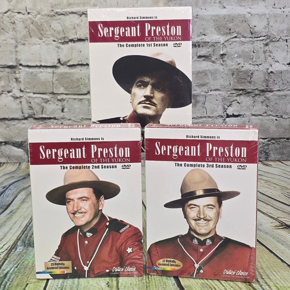 Sergeant Preston of the Yukon DVD Complete Series Seasons 1-3 Set Color Western